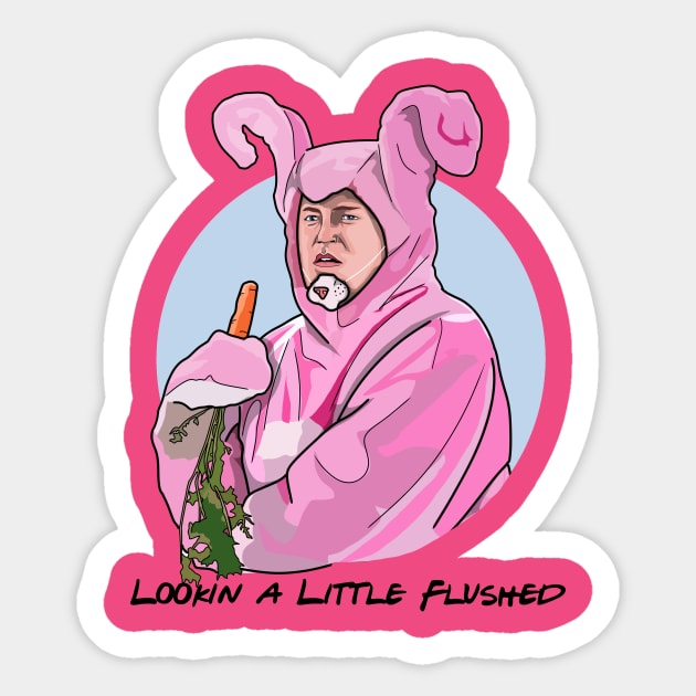 Chandler Bing Halloween Bunny Sticker by tharrisunCreative